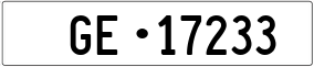 Truck License Plate